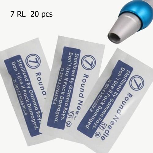 20pcs/lot Digital Liberty 7RL Tattoo Needles Cartridges 7RL Safety Tattoo Needles For Permanent Makeup Liberty Machine