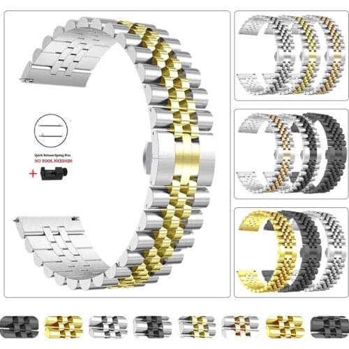 Stainless Steel Metal Strap for Garmin Venu GarminMove 3 Garmin Active Vivoactive 4 4S Watchband Bracelet 20mm 22mm Wrist Bands