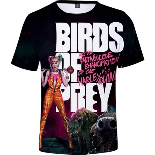 2019 New Fashion Hip Hop T Shirt Men Women Harajuku T-Shirts Birds of Prey Letter Print Tees Tops