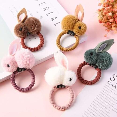 New Cute Animals Rabbit Style Hair Bands Felt Three-Dimensional Plush Rabbit Ears Headband For Children Girls Hair Accessories