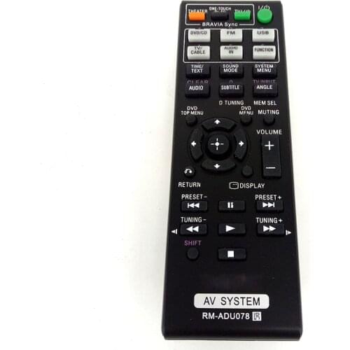 NEW RM-ADU078 for SONY Audio/Video Receiver Remote Control for DAV-TZ230 DAV-TZ510 DAV-TZ630 DAV-TZ710 HBD-TZ135 HBD-TZ530