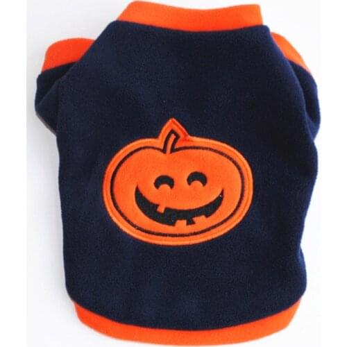 Pet Small Dog Clothes Warm Pet Hoodie Coat for Dogs Cats Halloween Pumpkin Dog Costume Funny Cat Clothing Holiday Pet Supplies