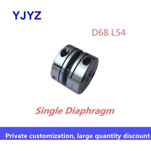 Aluminum alloy D68L54 single diaphragm coupling elastic joint D68mm L54mm ball screw step servo motor encoder computer FA parts