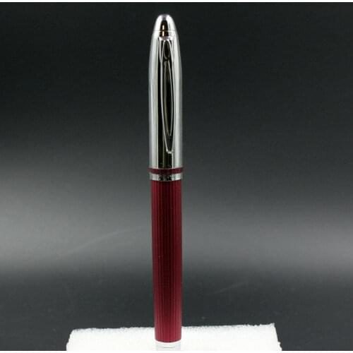 New Old Stock Fuliwen Red Line Fountain Pen Medium Nib Converter Pen Stationery Office school supplies