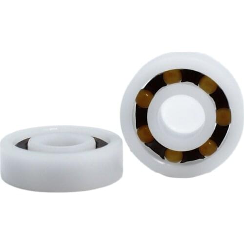 POM Bearing 603 604 605 606 607 608 609 ( 5 PCS ) Glass Balls Nylon Cage Plastic Ball Bearings