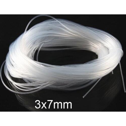 3x7mm 3mm 7mm Transparent silica gel tube food grade silicone tube lucency silicon hose FDA tasteless capillary tubing