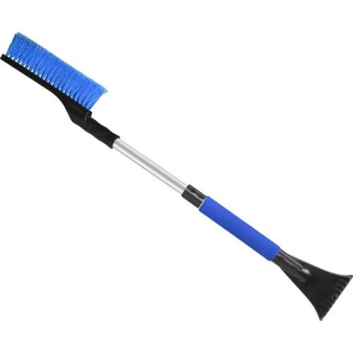 Winter Car Windshield Ice Scraper Glass Snow Brush Extendable Stainless Steel Snow Remover Cleaner Tool Broom Wash Accessories