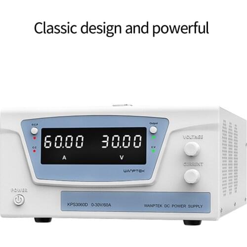 Continuously Adjustable DC Voltage Stabilizer KPS3060D 1800W 30V 60A High Power High Precision Over Temperature Protection