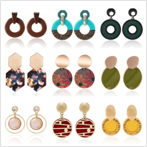 Statement Earrings Korean Earrings Vintage Fashion Earrings For Women 2019 Indian Jewelry Kpop Accessories For Wedding Gifts