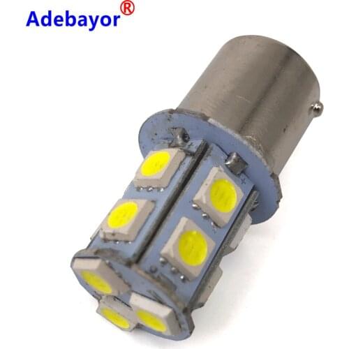 100PCS Ba15s 1156 5050 13 SMD P21W LED Bulb Car Turn light Signal Super Bright DC 12V White