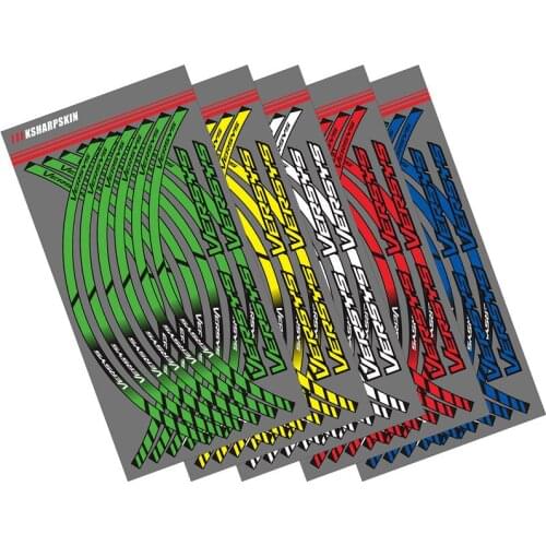 12 X Thick Edge Outer Rim Sticker Stripe Wheel Decals FOR KAWASAKI VERSYS versys
