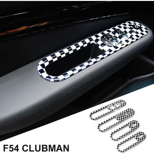 4pcs Car Interior Door Window Lifter Switch Control Panel ABS Trim Cover Housing For Mini F54 Clubman Car Styling Accessories