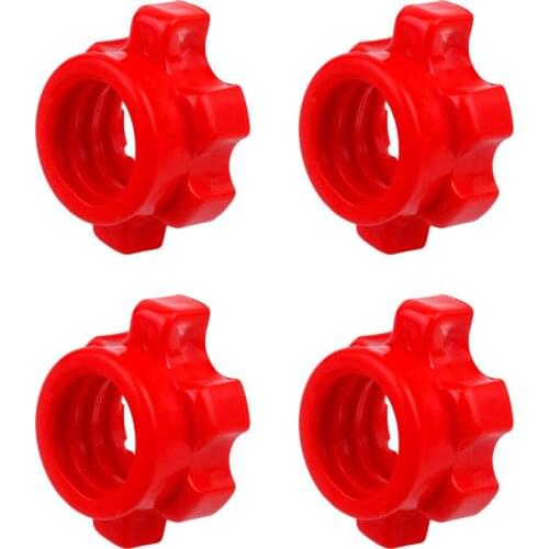 4 Pcs Professional Dumbbell Bar Nut Dumbbell Rod Nut Spinlock Collars