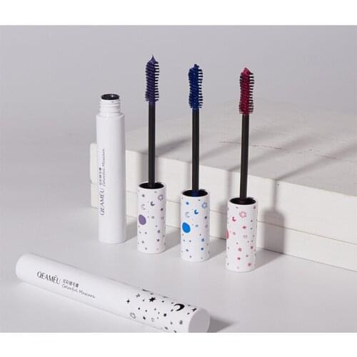 4D Dazzle Lash Color Mascara Natural Roll Warped 4 Colors Durable Soft Mascara Waterproof Cosmetics T1062