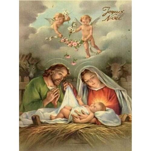 5D Diy Diamond Painting Religious Girl Full Square/Round Embroidery Pattern 3D Cross Stitch Kits Mosaic Wall Sticker Decor