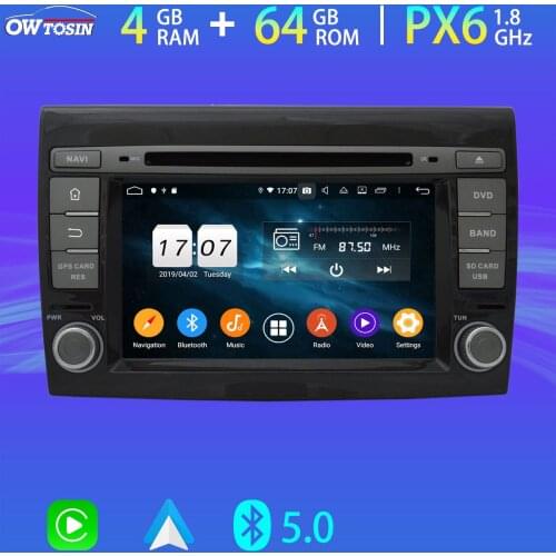 Android 10 PX6 4G+64G GPS Navigation Car Multimedia Player For Fiat Bravo 2007-2012 4G LTE WiFi Bluetooth 5.0 Tethering DAB DSP