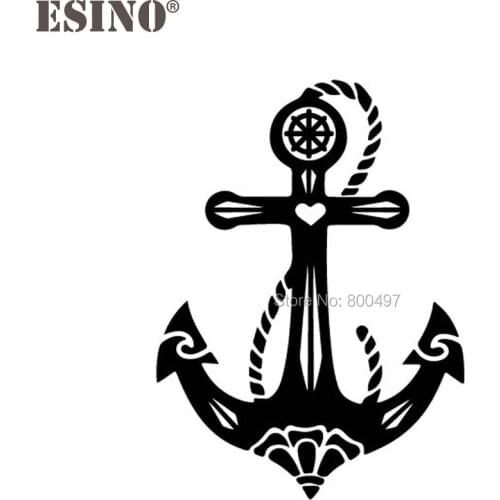 Car Styling New Funny Decorative Vinyl Ancient Ship Anchor Creative Reflective Sticker Car Body Personalized Decal