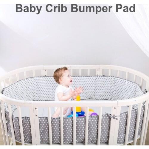 Baby Crib Bumper Pads Breathable Soft Crib Liner Protector For Boys Girls Newborn Crib Around Cot Protector