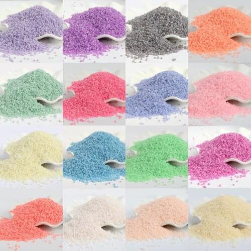 1000pcs/lot 2MM Candy Cream Color Czech Glass Sand DIY Beads Round Hole Beads For Kids Handmade Jewelry Making Fit 15g/lot
