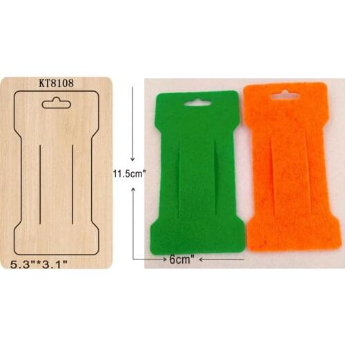 Bow clip holder card wooden die Cutting Die Suitable for common die-cutting machines in the market