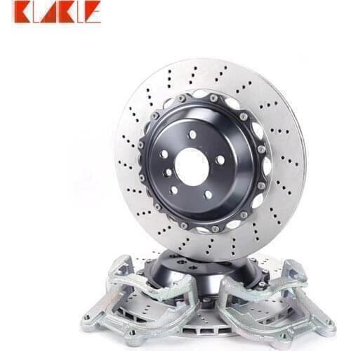 KLAKLE Back Brake Disc Rotor 325*12MM For VW MK5 Rear Wheel Rims 17 Inch For Stock Brake Caliper