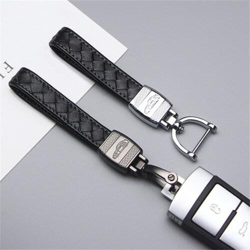 360 Degree Rotating Leather Car Keychain For AUDI A3 8P 8V A4 B7 B8 B9 B6 A6 C6 C7 A5 Q5 Q7 Key rings Car Model Carving Keyring