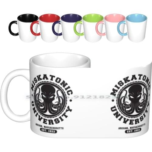 Miskatonic University Ceramic Mugs Coffee Cups Milk Tea Mug Miskatonic University Athletic Department H P Cthulhu Elder God