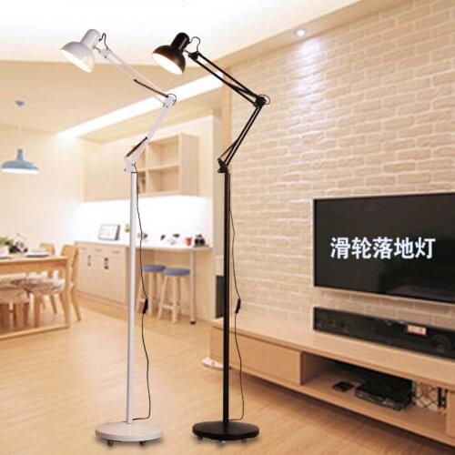 Fashion led eye light fishing lamp beauty remote control dimming vertical floor lamp