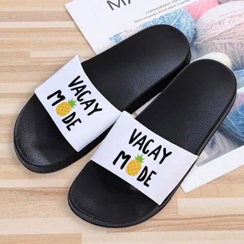 Shoes for Woman Fruit Party Cute Printing Cartoon Women Shoes summer Pattern Beach Slides Home Slippers Kawaii Slip on Sandals