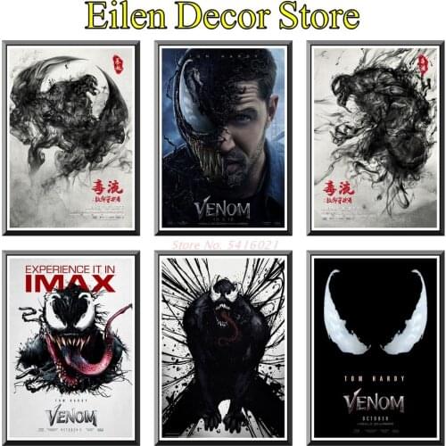 Venom Movie Poster Posters & Prints Decal Decorative Painting Art Print Wall Sticker Kraft Paper Poster 42X30cm