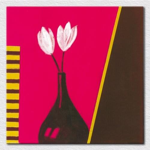 Fashion gift Canvas prints Abstract designed flower Painting on canvas and frameless to hang on wall free shipping