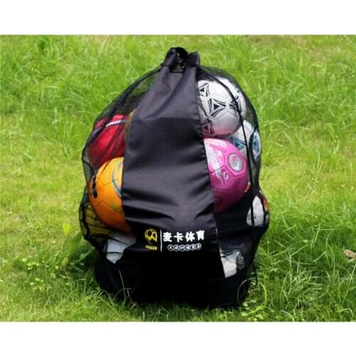 MAICCA Portable Football balls bag Super big for basketball volleyball handball backpack sports training carrying net bags