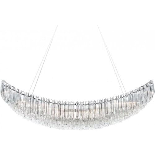 Postmodern window hotel lobby restaurant living room space decoration chandelier art duplex villa large chandelier