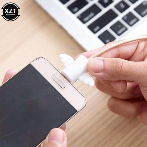 Cute Angel Wings Cool Bat Cable Protector Sleeve Anti-Breaking Charging Data Line Protector For iPhone11 Ooriginal Cable Winder