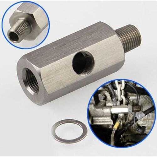 Turbo Oil Pressure Sensor Connector Joint 1/8" NPT Stainless Steel Turbo Supply Feed Line Gauge Adapter Car Refitted Accessories