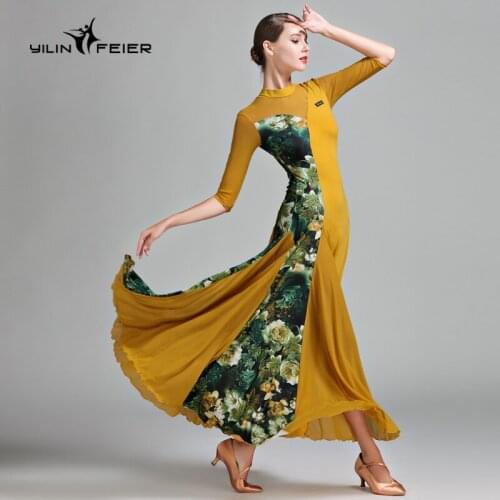 Ballroom Standard Dance Dress womens Waltz Dance Dress professional Ballroom Dance Dress women S7011