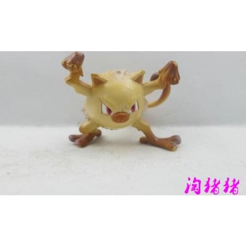 Tomy Pokemon Action Figure Genuine Anime Ornaments Medium MC Gacha Mankey Rare Out-of-print Model Toys