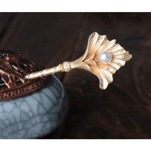 Muylinda Leaves Hair Stick Jewelry Pearls Hairpin Banquest Hair Pins Girl Gifts Wedding Hair Accessories