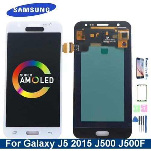 Super AMOLED LCD Display For Samsung Galaxy J5 2015 J500 J500F J500FN J500H J500M LCD Display Touch Screen Digitizer Assembly