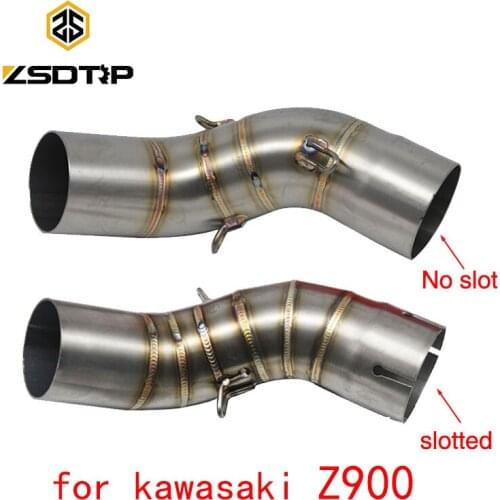ZSDTRP Z900 Motorcycle Exhaust Pipe Slip on Link Connect Exhaust Midpipe For Kawasaki Z900