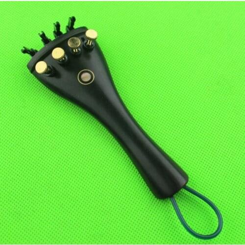 1pc Ebony 4/4 Violin Tailpiece fixed tuners Tail Gut.violin accessories