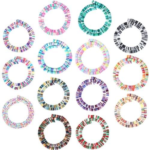 14 Pieces Clay Beads Polymer Round Beads Loose Spacer Beads Necklace Spacer Beads Spacer jewelry Making
