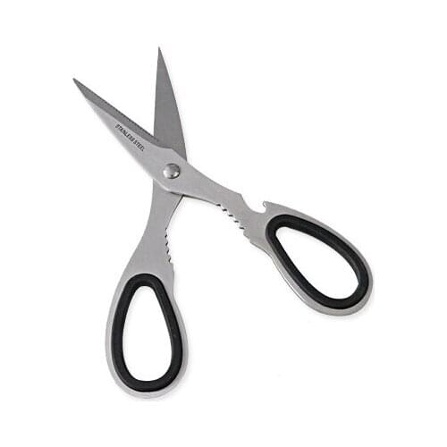 18.5cm(7.3'') Multifunctional Stainless Steel Poultry Kitchen scissor Nutcracker Bottle opener Bone Cutter Cook Tool shear cut