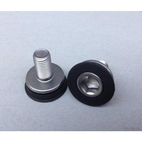 2pcs / lot mountain bike crankset bolts bicycle crankset central axis bolts M8*18mm aluminum screws nuts crankset bottom bracket