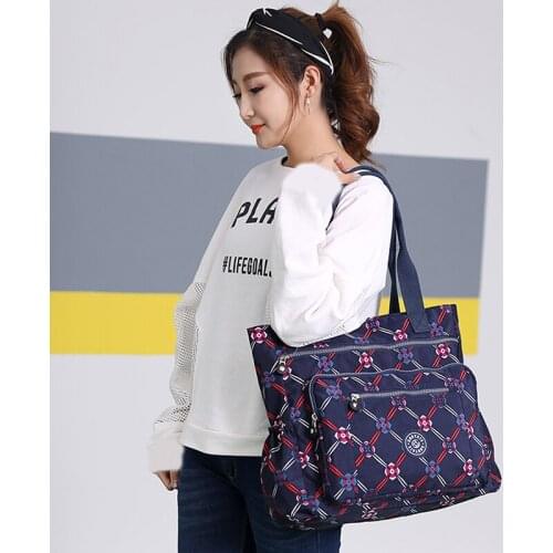 2020 New Fashion Planet Printed Large Capacity Casual Wild Washed Nylon One Shoulder Handbag