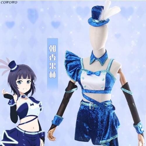 Anime! LoveLive! Asaka Karin Sweet Lovely Elegant Uniform Cosplay Costume Halloween Party Role Play Outfit For Women 2021 NEW