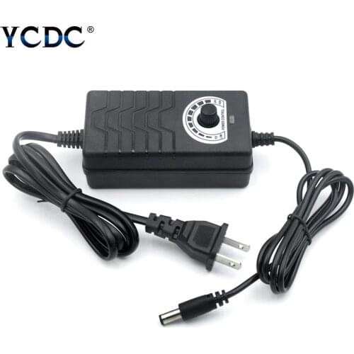 Multi-Voltage Regulated Power Supply 1-24V/24-36V 2A Adjustable Power Adapter AC 100-240V For DC Motors Network Hubs Speakers