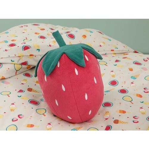 Strawberry Pink 35x30 cm Polyester Decorative Pillow Child teenage room