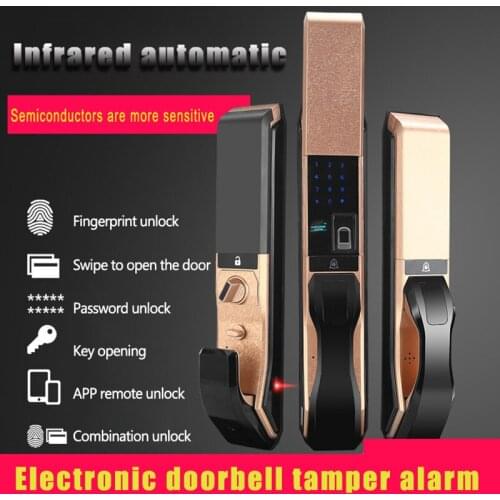 Home security door smart home electronic door lock fingerprint remote unlock smart lock Automatic fingerprint lock