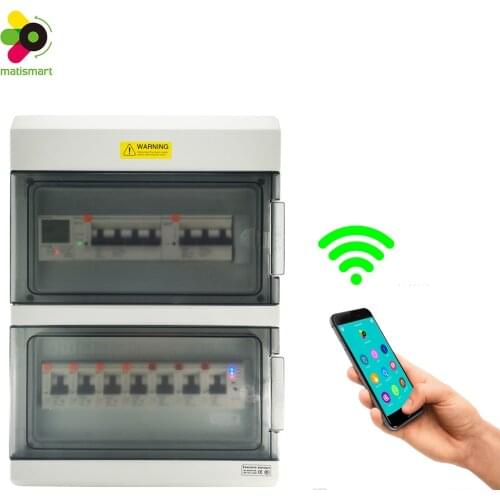 IBox matismart 24 way plastic waterproof distribution box smart wifi circuit breaker